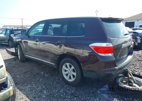 2013 Toyota Highlander Base V6 from USA, damaged, VIN 5TDZK3EH4DS109467
